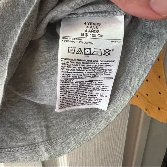 GAP| Long Sleeve T Shirt/Blouse- Size 4 Years - Picture 5 of 5